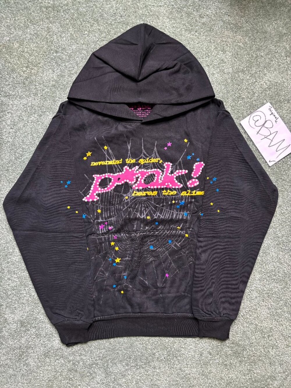 Sp5der Punk (P*nk) Hoodie - Black